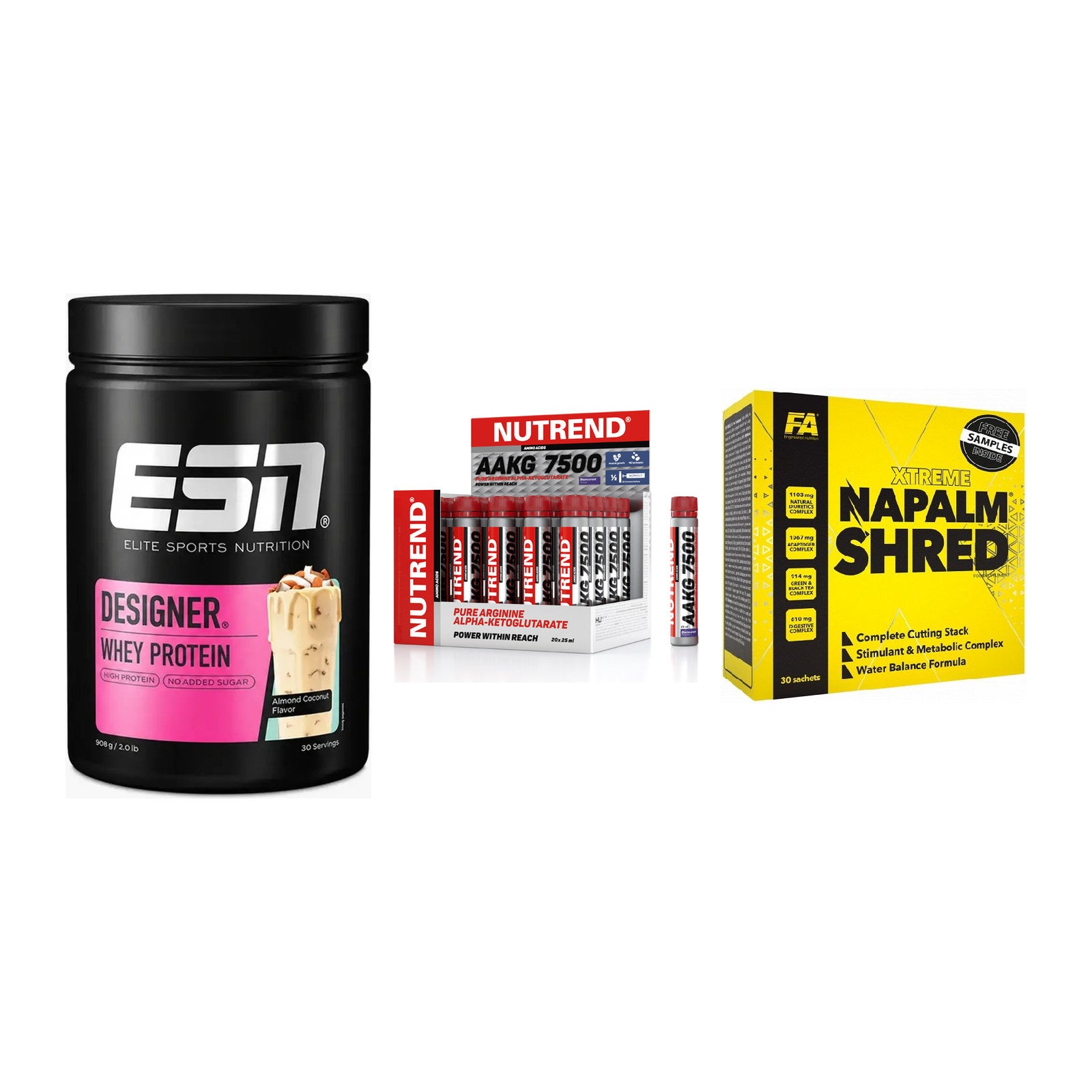 Definitionsphase-Set: ESN Designer + Nutrend AAKG + FA Nutrition – alle enthaltenen Artikel