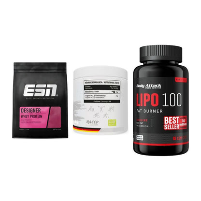 Definitionsphase-Set: ESN Designer + MST Arginine + Body Attack – alle enthaltenen Artikel
