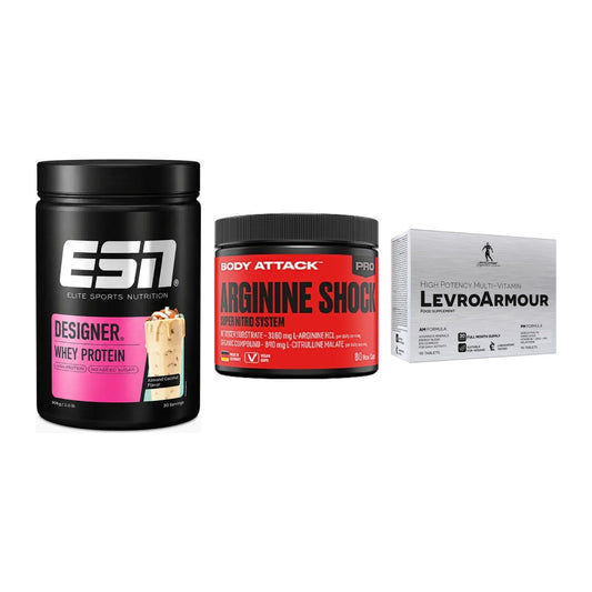 Definitionsphase-Set: ESN Designer + Body Attack + Kevin Levrone – alle enthaltenen Artikel