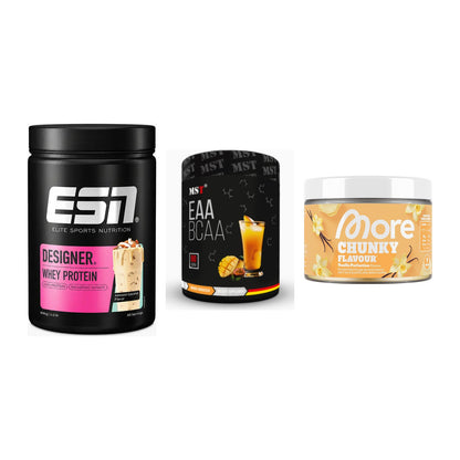 Definitionsphase-Set: ESN Designer + MST EAA & BCAA + More Nutrition – alle enthaltenen Artikel