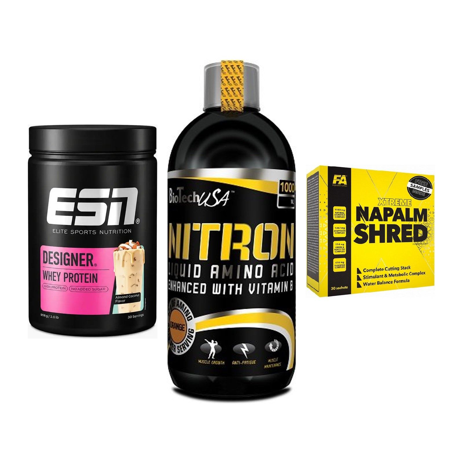 Definitionsphase-Set: ESN Designer + BioTech Liquid + FA Nutrition – alle enthaltenen Artikel