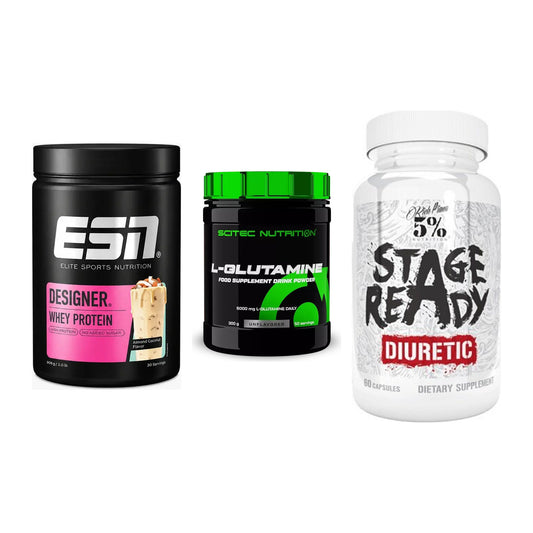 Definitionsphase-Set: ESN Designer + Scitec L-Gluta + 5% Nutrition – alle enthaltenen Artikel