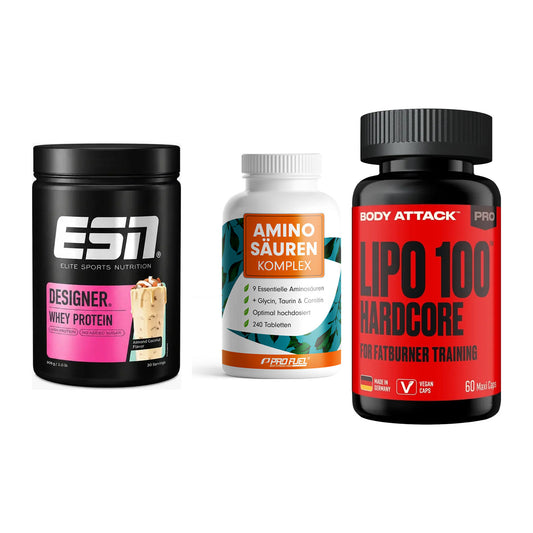Definitionsphase-Set: ESN Designer + ProFuel Aminos + Body Attack – alle enthaltenen Artikel