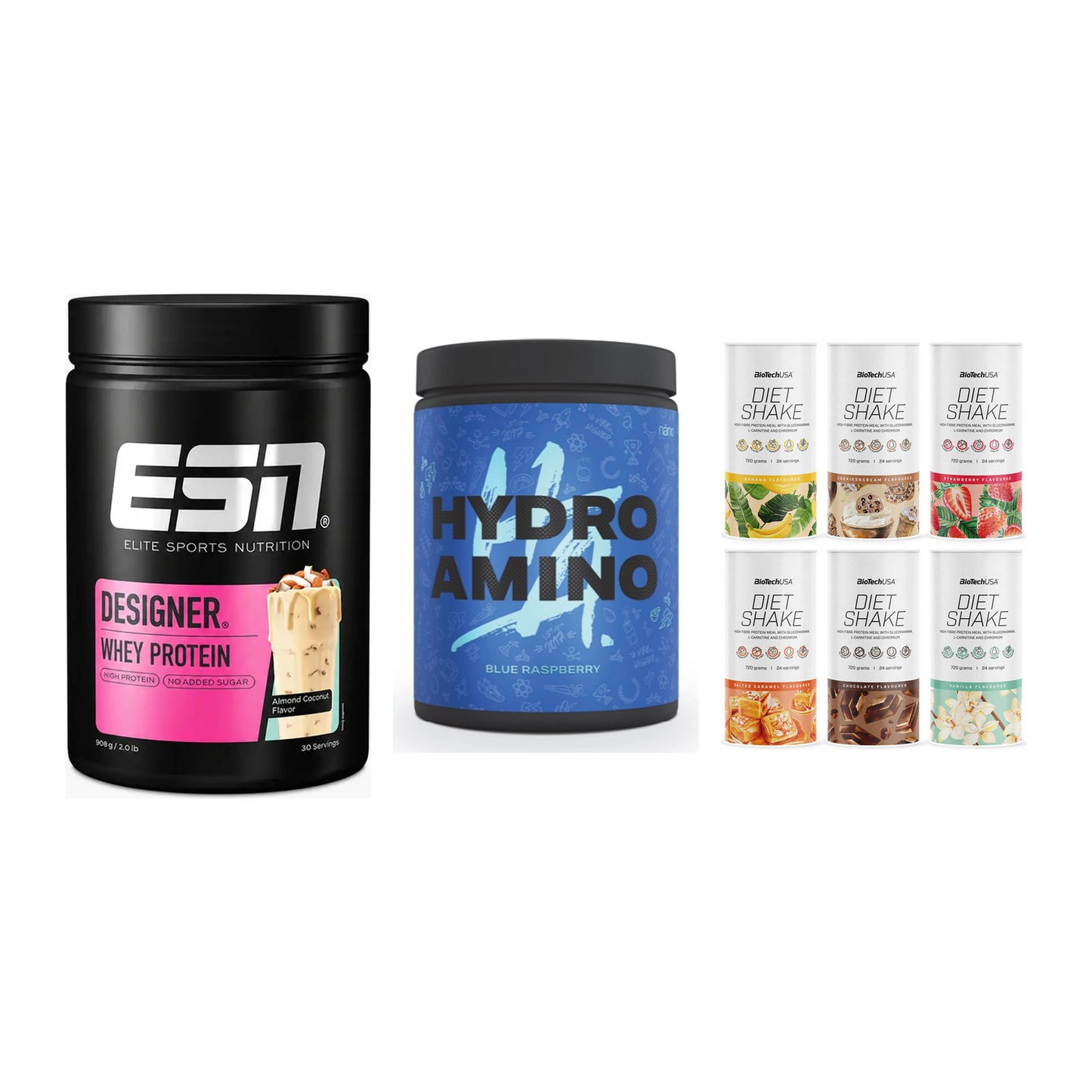 Definitionsphase-Set: ESN Designer + Nanosupps + BioTech Diet – alle enthaltenen Artikel