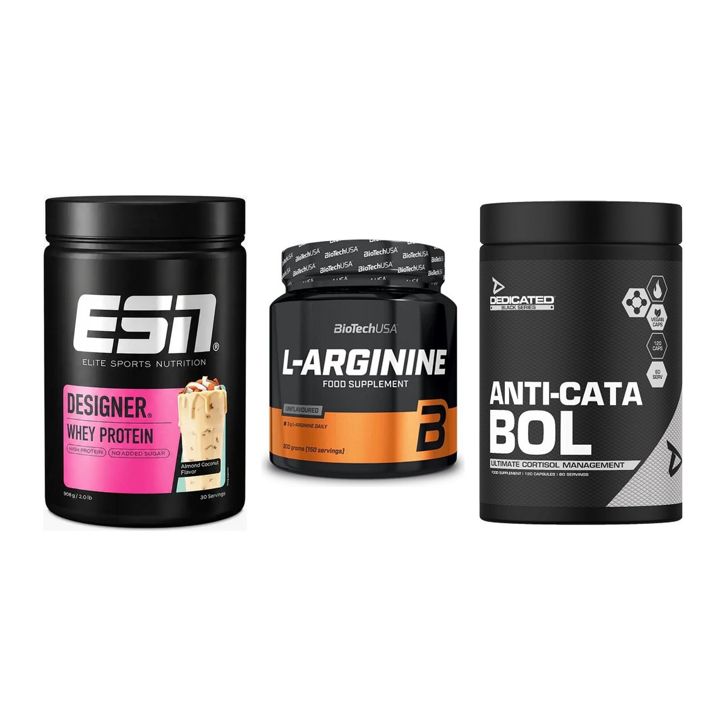 Definitionsphase-Set: ESN Designer + BioTech L-Argi + Dedicated – alle enthaltenen Artikel