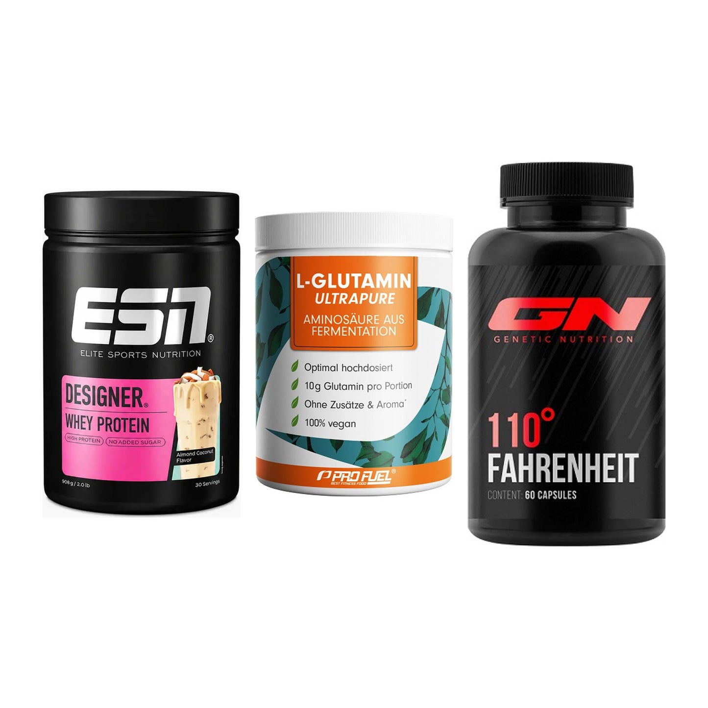 Definitionsphase-Set: ESN Designer + ProFuel Glutam + GN 110 Fahrenh – alle enthaltenen Artikel