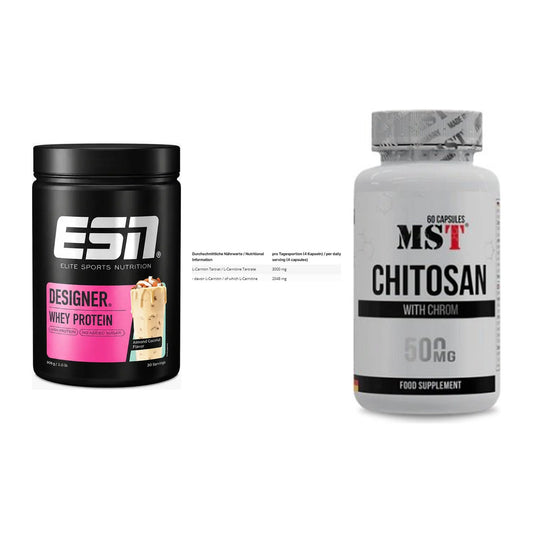Definitionsphase-Set: ESN Designer + INLEAD L-Carni + MST Chitosan – alle enthaltenen Artikel