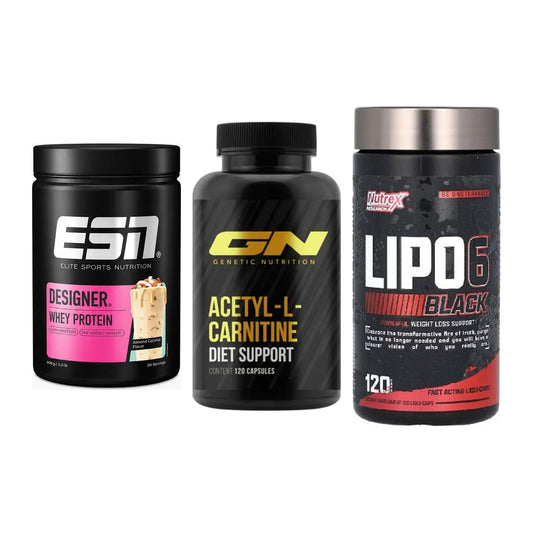 Definitionsphase-Set: ESN Designer + GN Acetyl + Nutrex Lipo 6 – alle enthaltenen Artikel