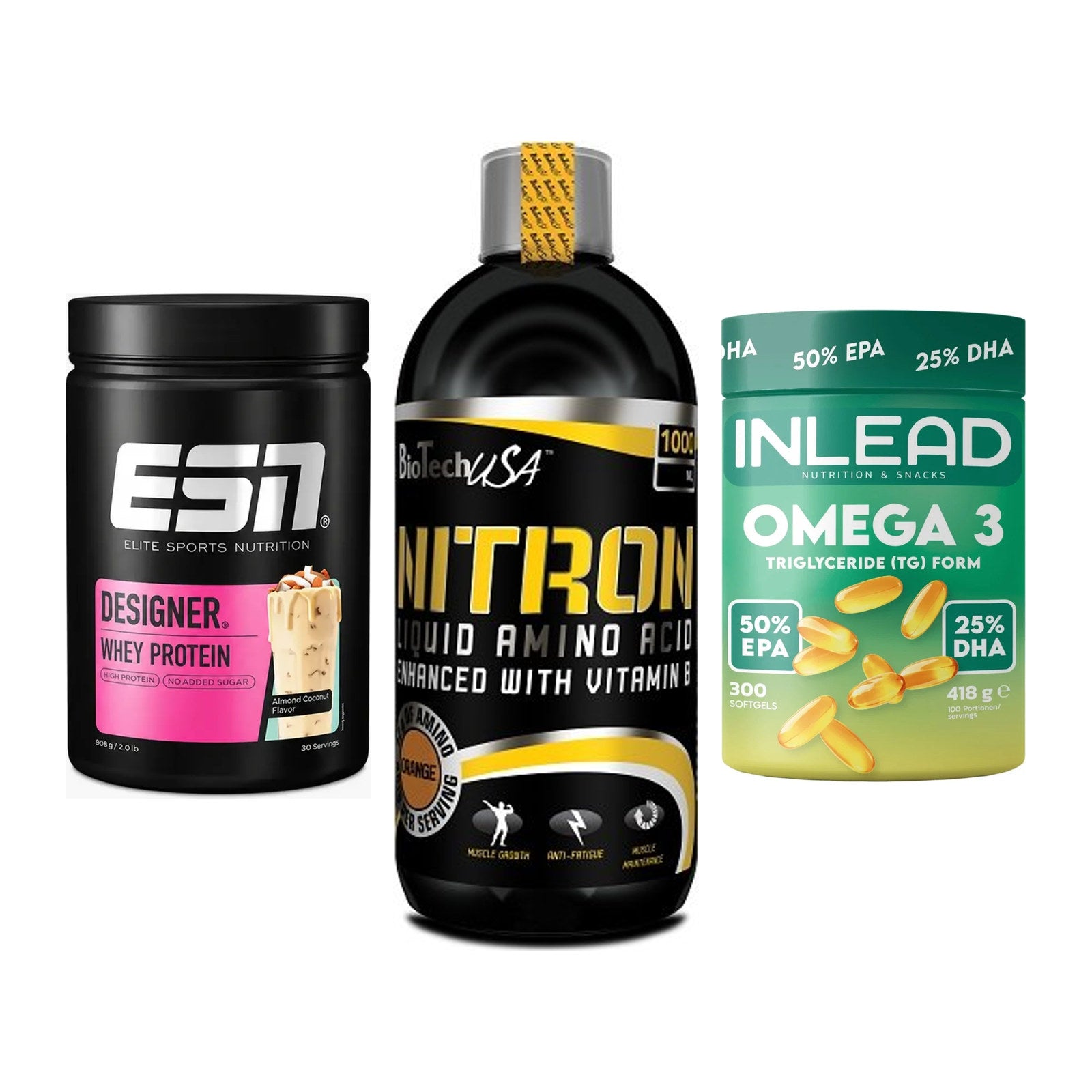 Definitionsphase-Set: ESN Designer + BioTech Liquid + INLEAD Omega-3 – alle enthaltenen Artikel