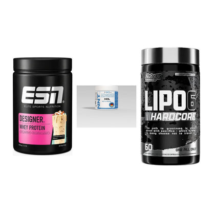 Definitionsphase-Set: ESN Designer + NNT Arginin + Nutrex Lipo 6 – alle enthaltenen Artikel