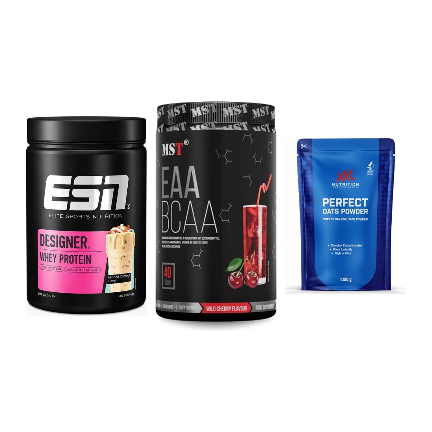 Definitionsphase-Set: ESN Designer + MST EAA & BCAA + XXL Nutrition – alle enthaltenen Artikel
