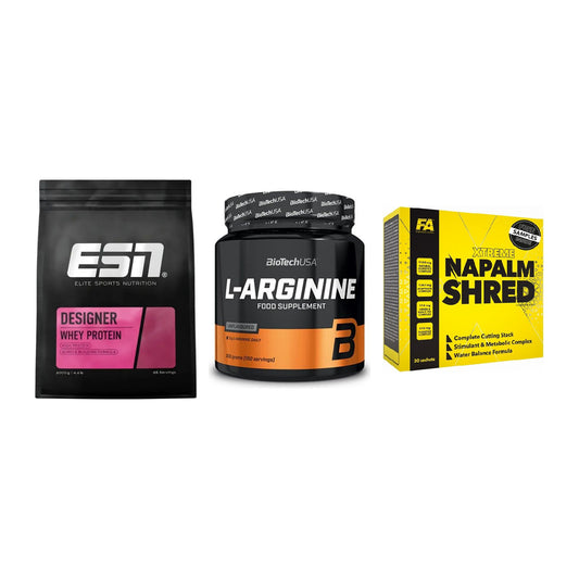 Definitionsphase-Set: ESN Designer + BioTech L-Argi + FA Nutrition – alle enthaltenen Artikel