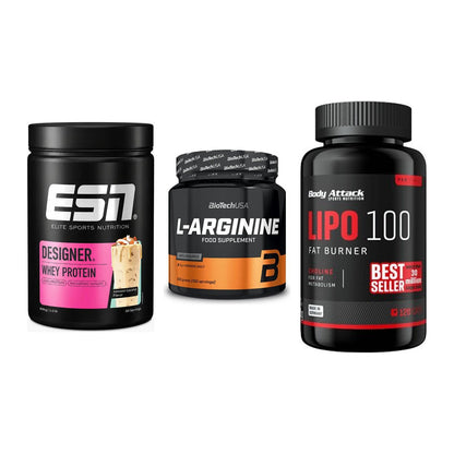 Definitionsphase-Set: ESN Designer + BioTech L-Argi + Body Attack – alle enthaltenen Artikel