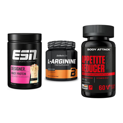 Definitionsphase-Set: ESN Designer + BioTech L-Argi + Body Attack – alle enthaltenen Artikel
