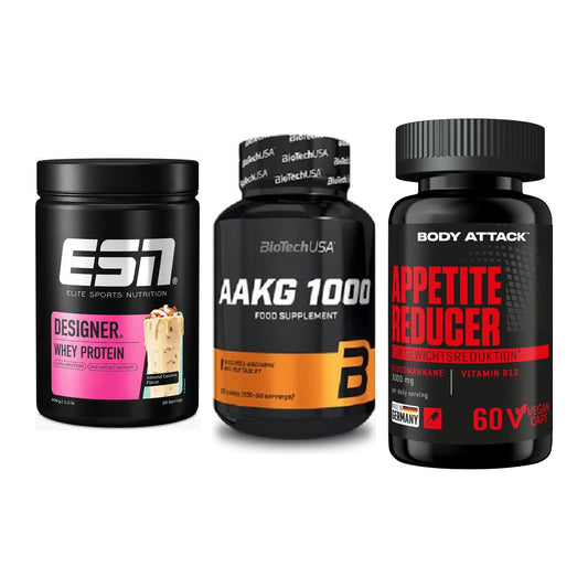 Definitionsphase-Set: ESN Designer + BioTech AAKG + Body Attack – alle enthaltenen Artikel