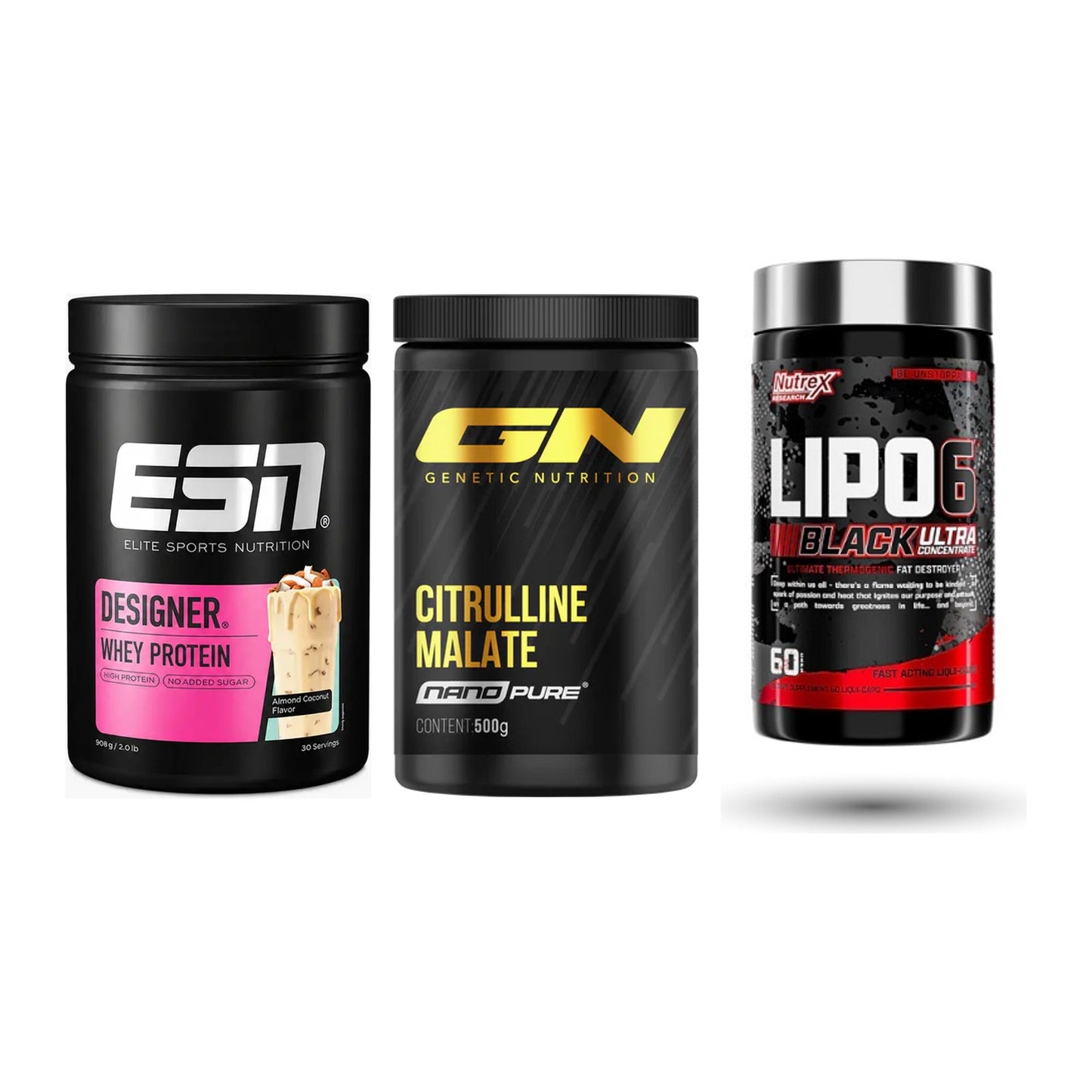 Definitionsphase-Set: ESN Designer + GN Citrulline + Nutrex Lipo 6 – alle enthaltenen Artikel