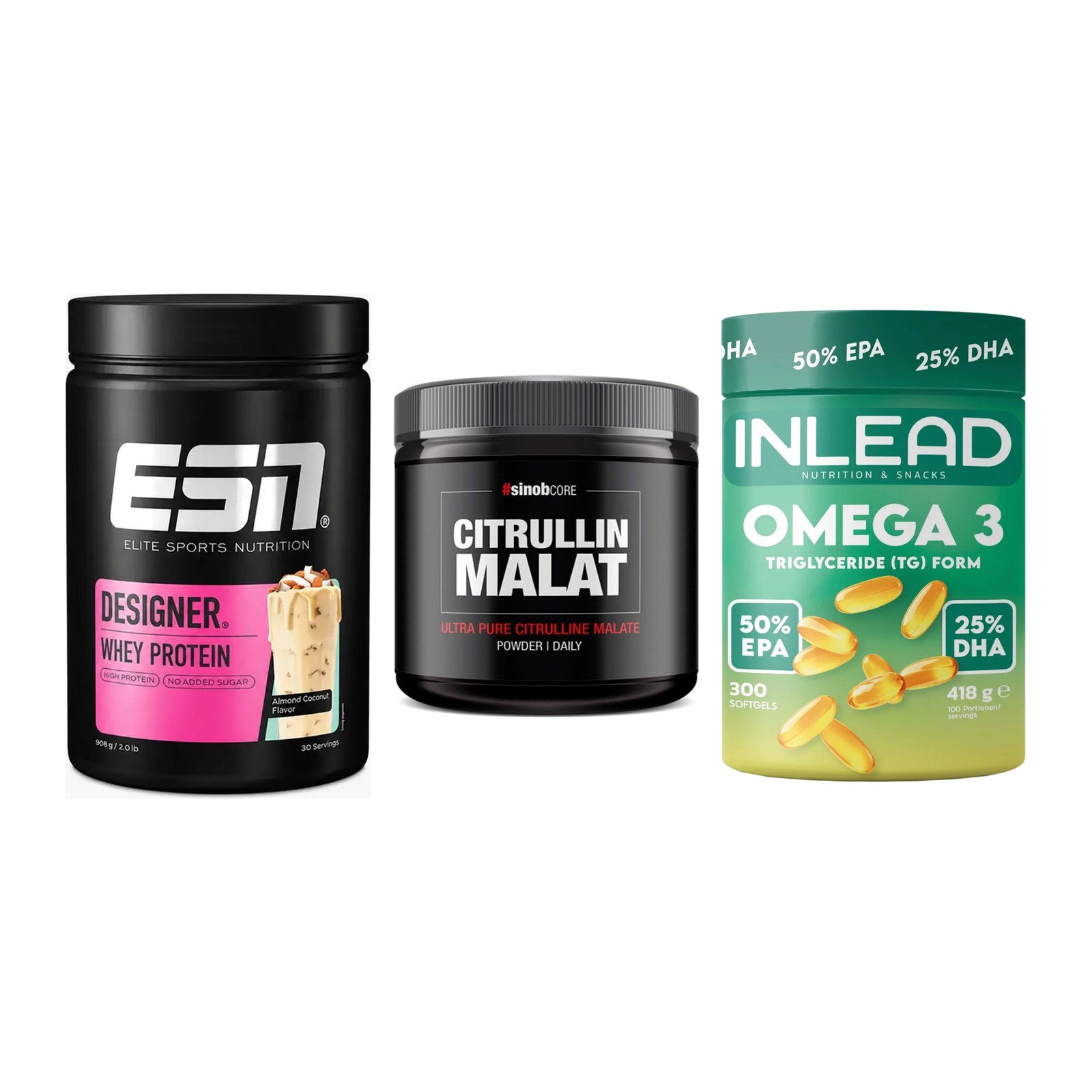 Definitionsphase-Set: ESN Designer + Sinob Core + INLEAD Omega-3 – alle enthaltenen Artikel