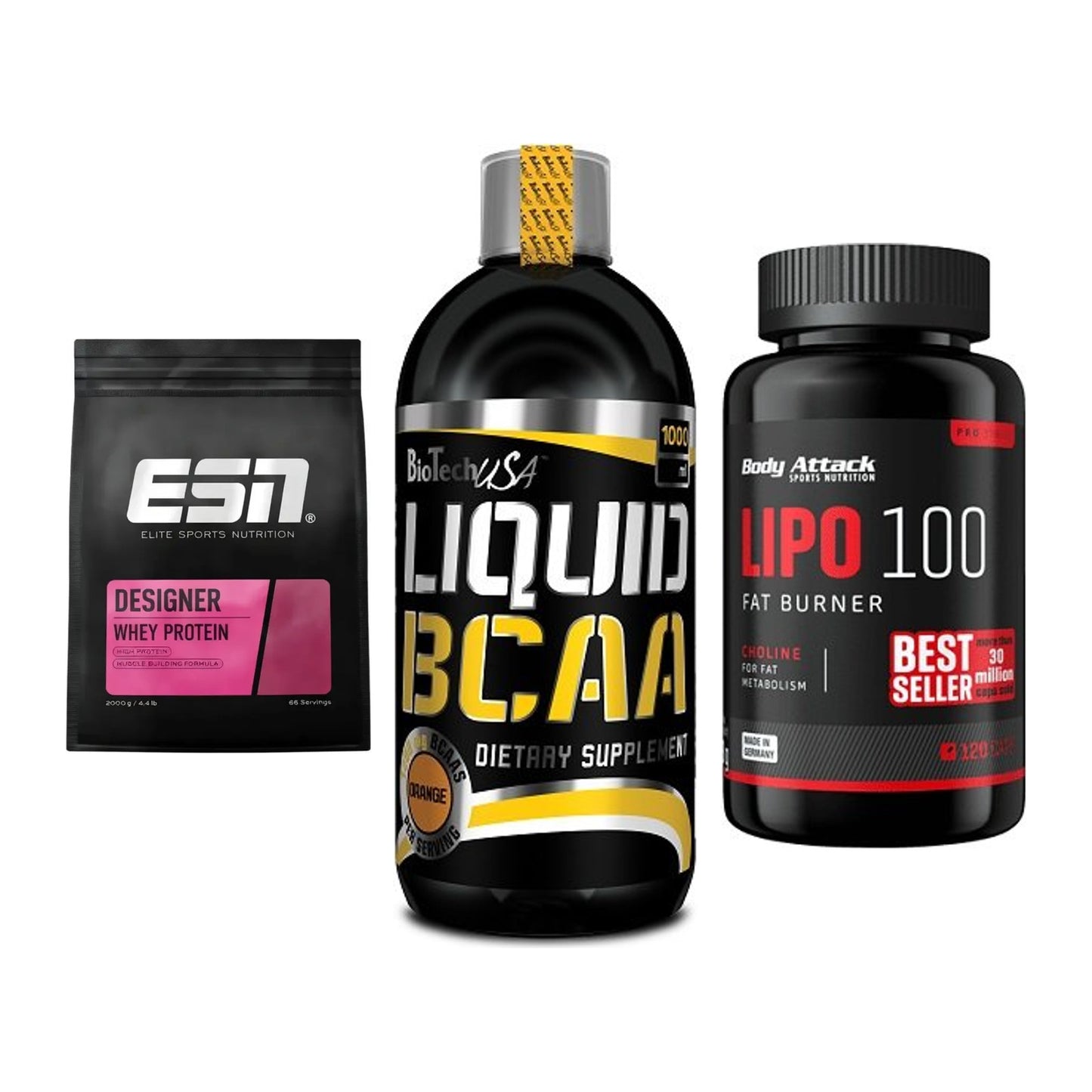 Definitionsphase-Set: ESN Designer + BioTech Liquid + Body Attack – alle enthaltenen Artikel