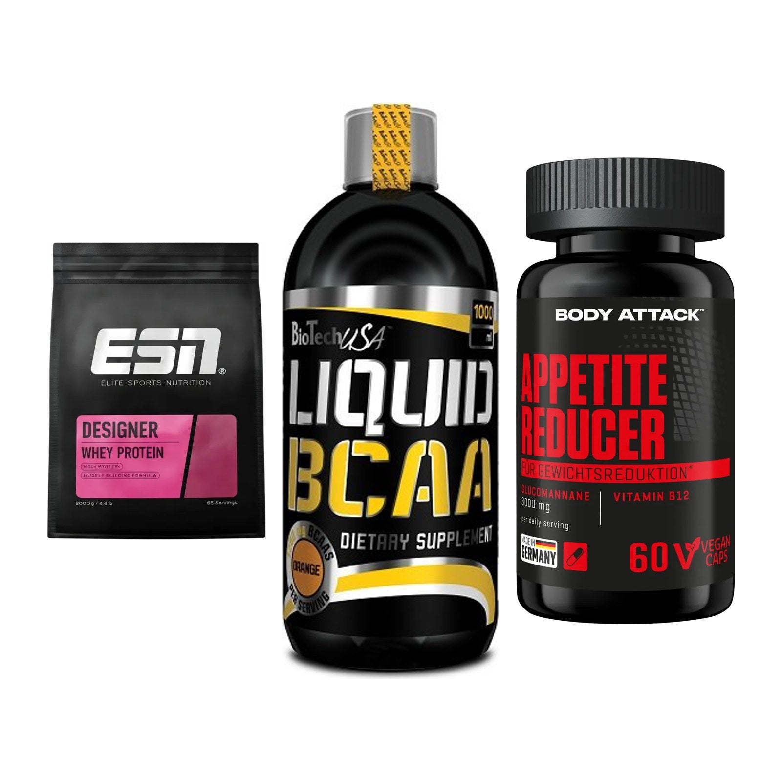 Definitionsphase-Set: ESN Designer + BioTech Liquid + Body Attack – alle enthaltenen Artikel