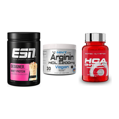 Definitionsphase-Set: ESN Designer + NNT Arginin + Scitec HCA-Chi – alle enthaltenen Artikel