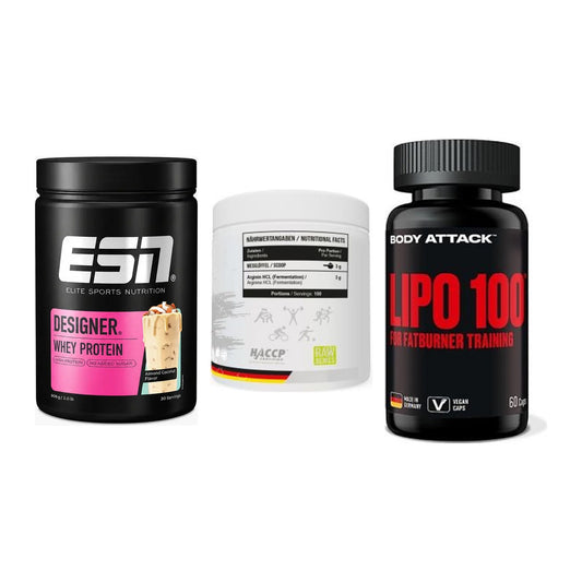 Definitionsphase-Set: ESN Designer + MST Arginine + Body Attack – alle enthaltenen Artikel