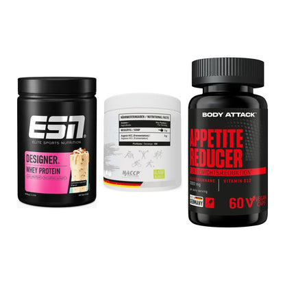 Definitionsphase-Set: ESN Designer + MST Arginine + Body Attack – alle enthaltenen Artikel