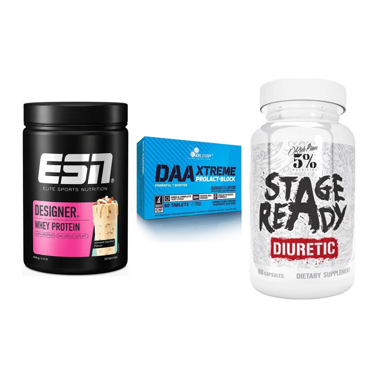 Definitionsphase-Set: ESN Designer + Olimp DAA + 5% Nutrition – alle enthaltenen Artikel