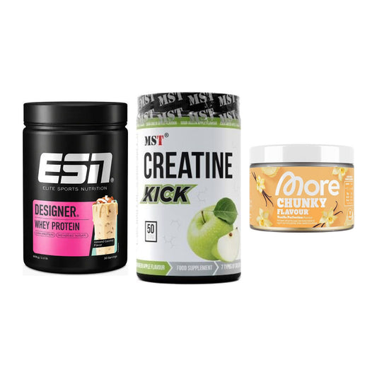 Definitionsphase-Set: ESN Designer + MST Creatine + More Nutrition – alle enthaltenen Artikel