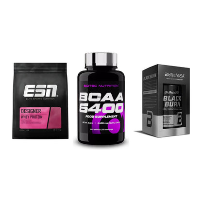 Definitionsphase-Set: ESN Designer + Scitec BCAA + BioTech Black – alle enthaltenen Artikel