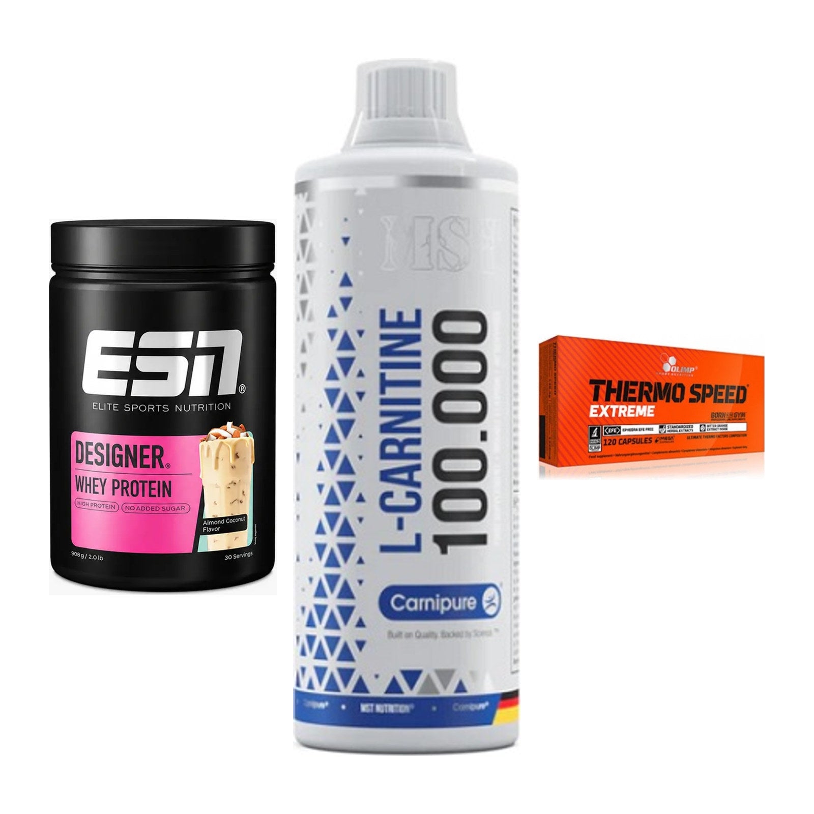 Definitionsphase-Set: ESN Designer + MST L-Carnitin + Olimp Thermo – alle enthaltenen Artikel