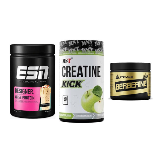 Definitionsphase-Set: ESN Designer + MST Creatine + Peak Berberine – alle enthaltenen Artikel