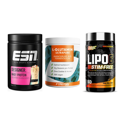 Definitionsphase-Set: ESN Designer + ProFuel Glutam + Nutrex Lipo 6 – alle enthaltenen Artikel