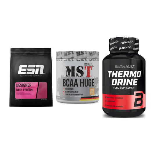 Definitionsphase-Set: ESN Designer + MST BCAA Huge + BioTech Thermo – alle enthaltenen Artikel