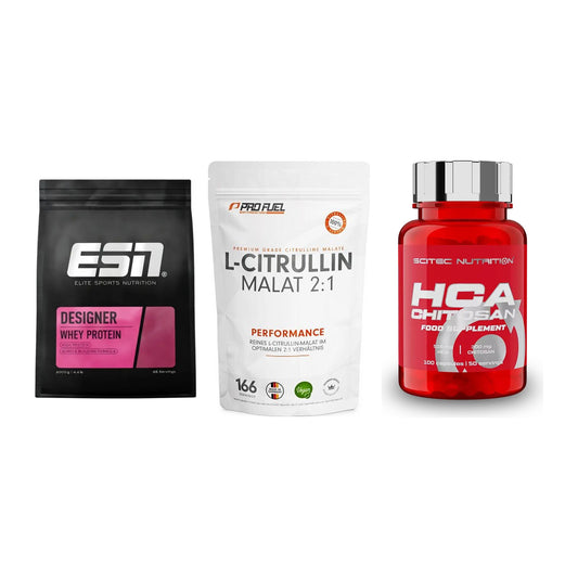 Definitionsphase-Set: ESN Designer + ProFuel L-Citr + Scitec HCA-Chi – alle enthaltenen Artikel