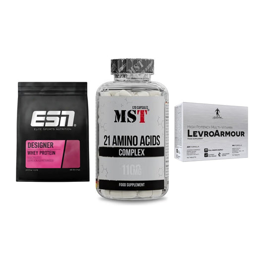 Definitionsphase-Set: ESN Designer + MST 21 Amino + Kevin Levrone – alle enthaltenen Artikel