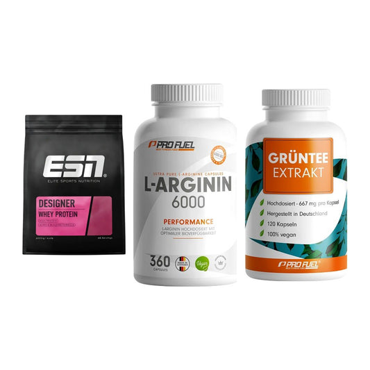 Definitionsphase-Set: ESN Designer + ProFuel L-Argi + ProFuel Grünte – alle enthaltenen Artikel