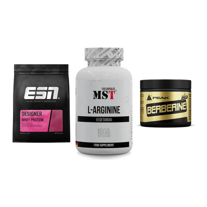 Definitionsphase-Set: ESN Designer + MST L-Arginine + Peak Berberine – alle enthaltenen Artikel