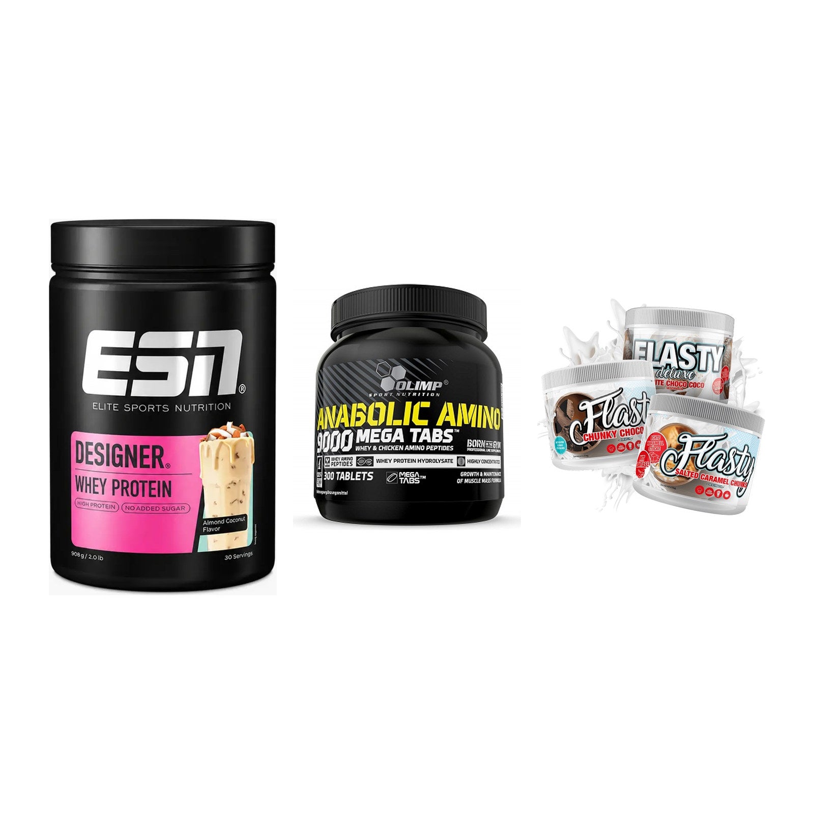 Definitionsphase-Set: ESN Designer + Olimp Anabolic + Sinob Flasty – alle enthaltenen Artikel