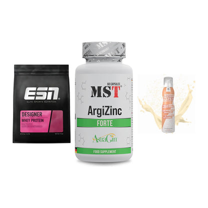 Definitionsphase-Set: ESN Designer + MST ArgiZinc + More Nutrition – alle enthaltenen Artikel