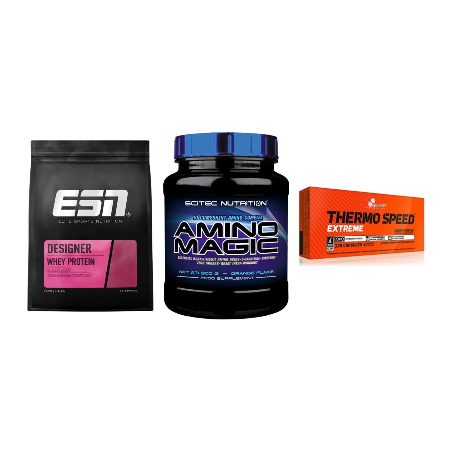 Definitionsphase-Set: ESN Designer + Scitec Amino + Olimp Thermo – alle enthaltenen Artikel