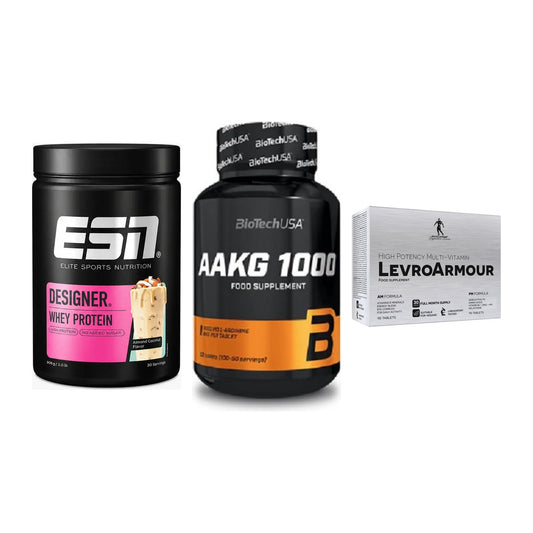 Definitionsphase-Set: ESN Designer + BioTech AAKG + Kevin Levrone – alle enthaltenen Artikel