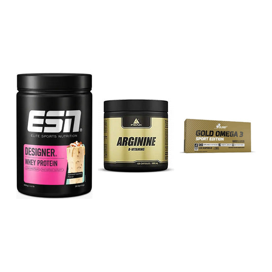Definitionsphase-Set: ESN Designer + Peak Arginin + Olimp Omega 3 – alle enthaltenen Artikel