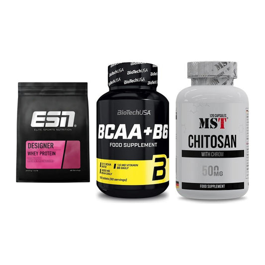 Definitionsphase-Set: ESN Designer + BioTech BCAA+B + MST Chitosan – alle enthaltenen Artikel