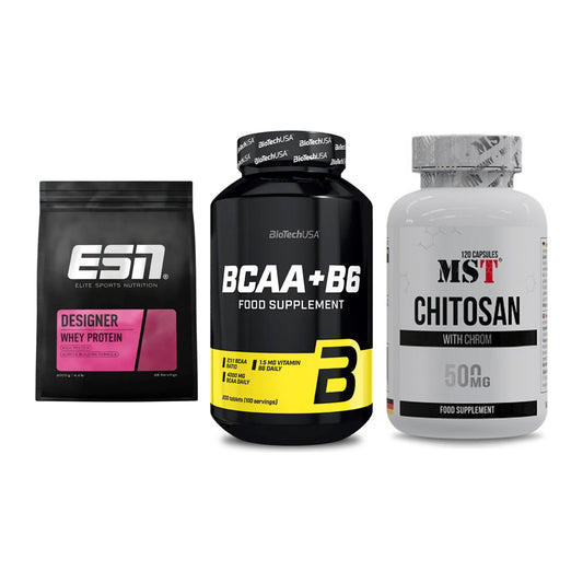 Definitionsphase-Set: ESN Designer + BioTech BCAA+B + MST Chitosan – alle enthaltenen Artikel