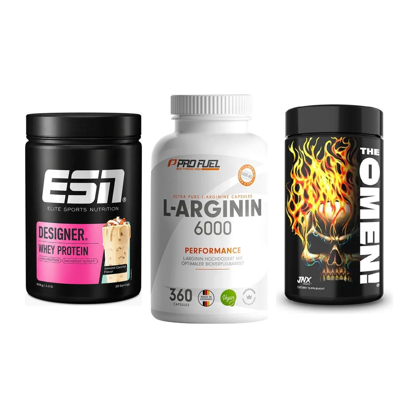 Definitionsphase-Set: ESN Designer + ProFuel L-Argi + JNX Sports – alle enthaltenen Artikel