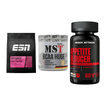 Definitionsphase-Set: ESN Designer + MST BCAA Huge + Body Attack – alle enthaltenen Artikel