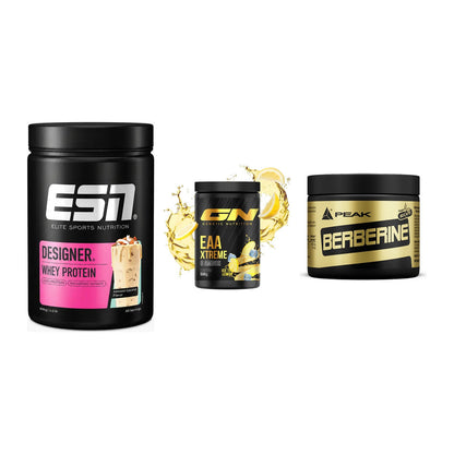 Definitionsphase-Set: ESN Designer + GN EAA Xtreme + Peak Berberine – alle enthaltenen Artikel