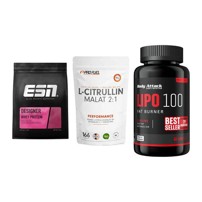Definitionsphase-Set: ESN Designer + ProFuel L-Citr + Body Attack – alle enthaltenen Artikel