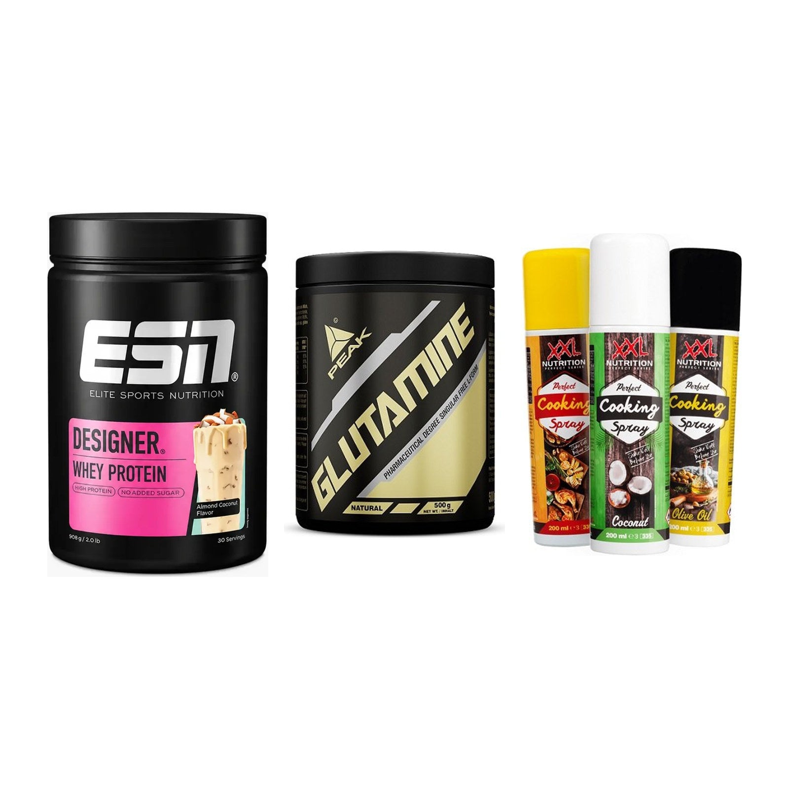 Definitionsphase-Set: ESN Designer + Peak Glutamin + XXL Nutrition – alle enthaltenen Artikel