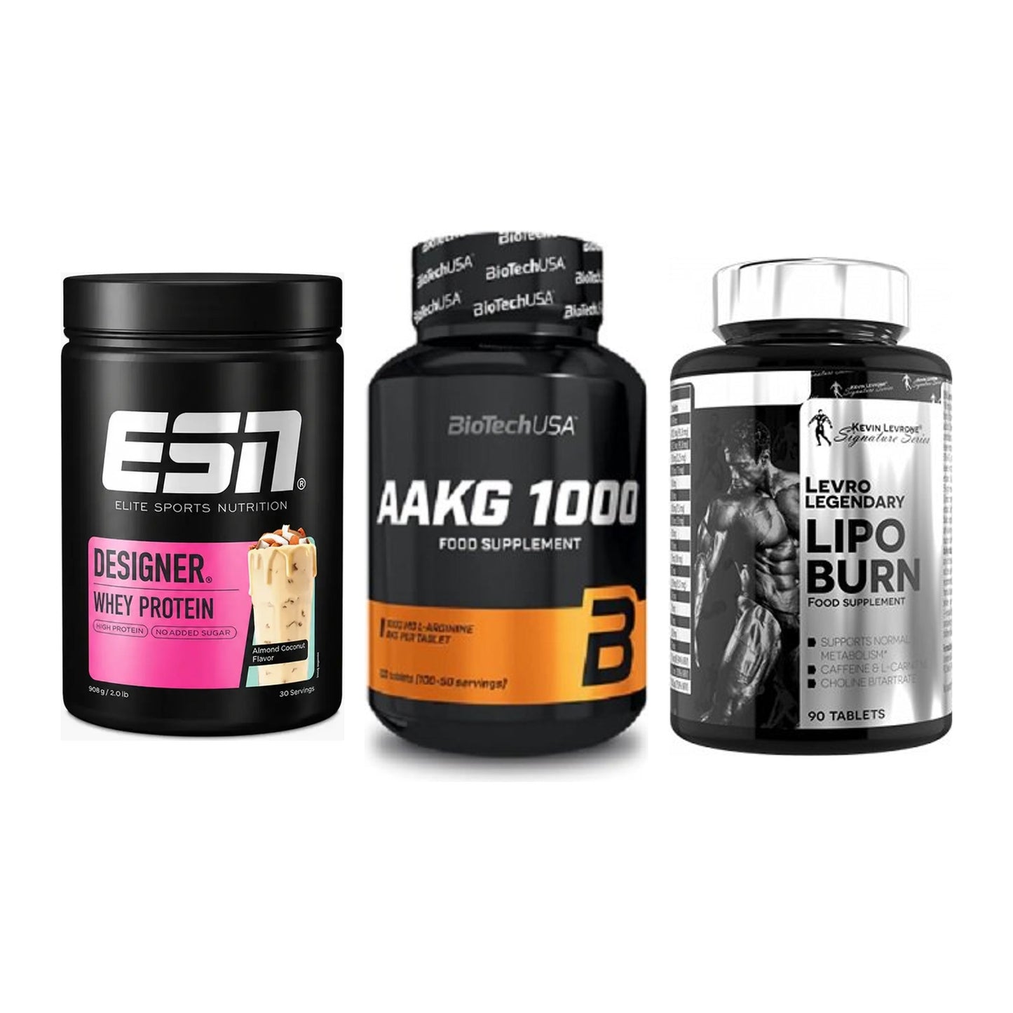 Definitionsphase-Set: ESN Designer + BioTech AAKG + Kevin Levrone – alle enthaltenen Artikel